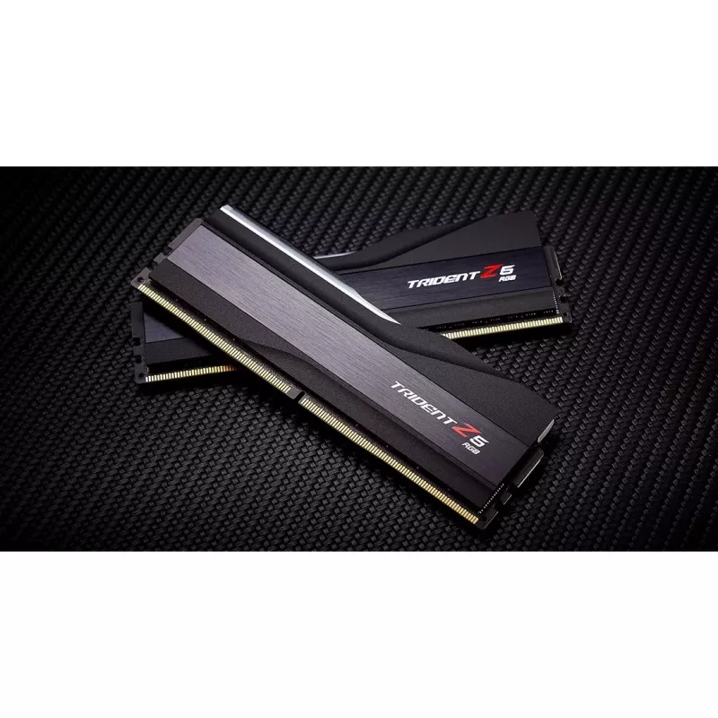 DIMM 32 GB DDR5-6000 (2x 16 GB) Dual-Kit, Arbeitsspeicher schwarz, F5-6000J3036F16GX2-TZ5RK, Trident Z5 RGB, INTEL XMP