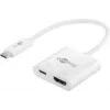 Goobay USB-C™ Multiport Adapter HDMI, Biały, 0,145 m - rozszerza urządzenie USB-C™ o złącze HDMI™ (62110)