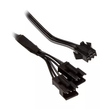 Wewnętrzny kabel zasilający PHANTEKS PH-CB-DRGB3P — 3-pin na 2× Molex (3-pin), czarny/szary