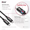 CLUB3D USB4 Gen3x2 Type-C dwukierunkowy kabel 8K60Hz, Dane 40Gbps, PD 240W(48V/5A) EPR M/M 2m / 6.56ft