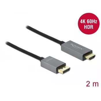 Kabel DisplayPort na HDMI DeLOCK Active 1.4 4K 60Hz 2m
