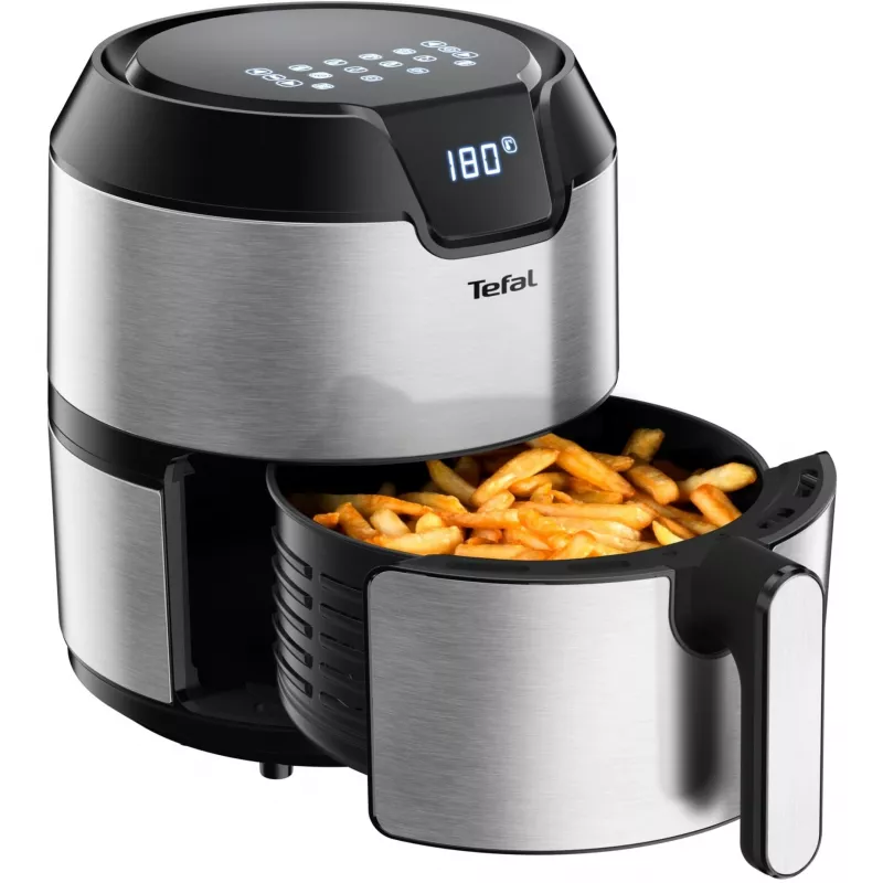 Tefal Easy Fry EY401D Single 4.2 L Stand-alone 1500 W Frytkownica beztłuszczowa Czarny, Stal nierdzewna