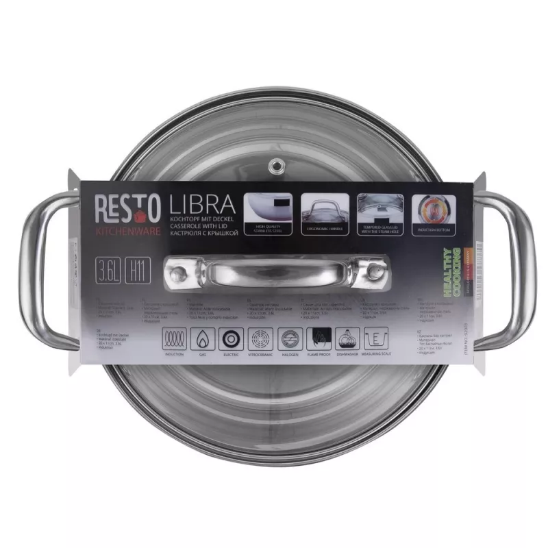 Resto Kitchenware Libra 3.6 L Okrągły Stal nierdzewna