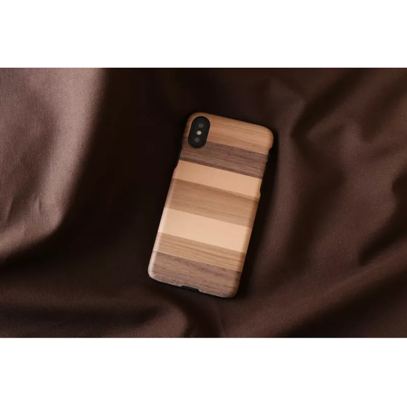 Etui na smartfona Man and Wood dla iPhone X/XS — czarne etui ochronne