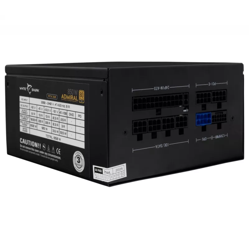 Zasilacz White Shark GPSU-850W Admiral 850W