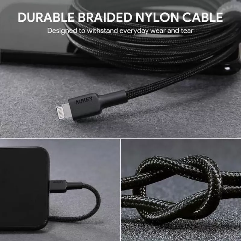 Kabel Lightning AUKEY CB-AL05 1m Czarny