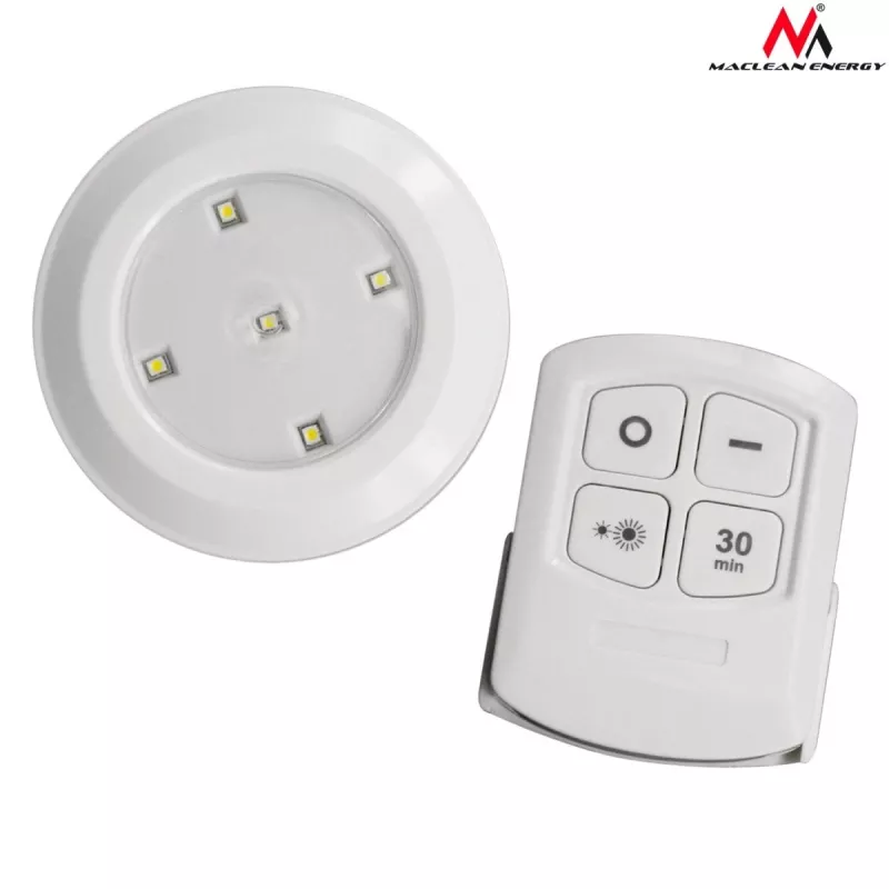 Zestaw lamp LED z pilotem Maclean Energy MCE165, baterie AAA, 6 sztuk w zestawie