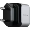 Ładowarka do urządzeń mobilnych Satechi ST-UC30WCM-EU — Uniwersalna ładowarka sieciowa do użytku wewnętrznego z 1× USB-C, czarno-srebrna