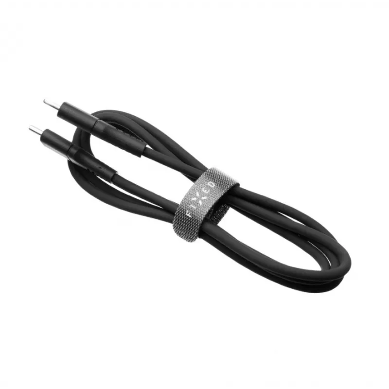 Przewód stały USB-C do USB-C FIXED FIXDLS-CC2-BK — 2 m, 60 W