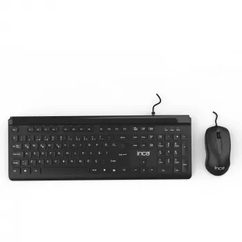Inca IMK-377 Klawiatura z myszą Biurowa USB Turecka Czarna