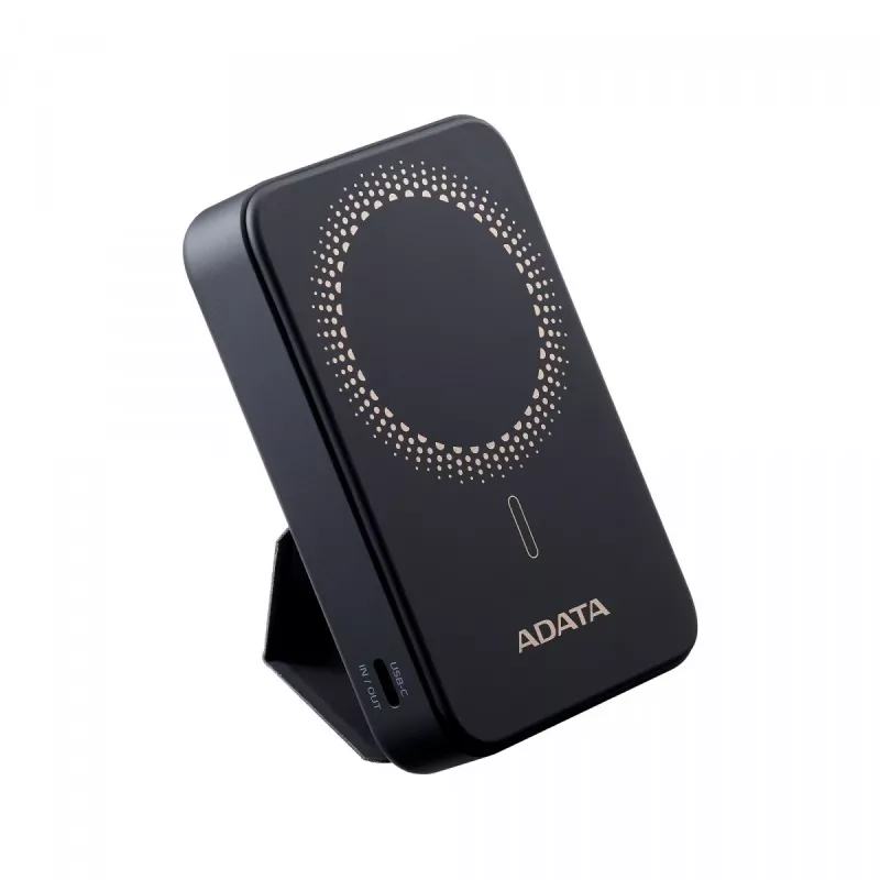 ADATA PR100-12BK powerbank Litowo-polimerowy (LiPo) 10000 mAh Ładowanie bezprzewodowe Czarny