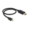 Kabel Mini Displayport na Displayport DeLOCK 83984 0,5 m czarny