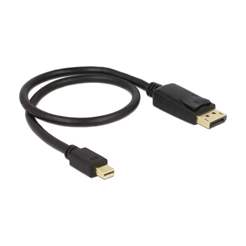 Kabel Mini Displayport na Displayport DeLOCK 83984 0,5 m czarny