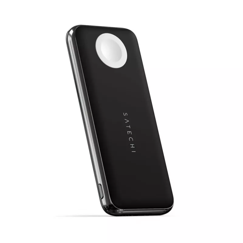 Bezprzewodowy powerbank Satechi Quatro ST-UC10WPBM, 10000 mAh, czarny