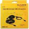 Kabel USB DeLOCK 20m USB2.0-A - USB2.0-B 83557