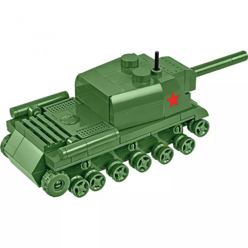 Zestaw konstrukcyjny Cobi ISU 152 — motyw II wojny światowej, 135 elementów, zielony