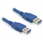 Kabel USB DeLOCK 0,5 m USB 3.0 USB 3.2 Gen 1 A-A Niebieski