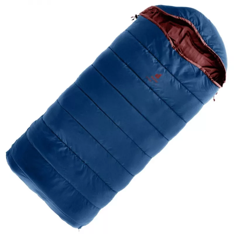 Dziecięcy śpiwór Deuter Starlight SQ (130-170 cm) - nightniebieski/redwood