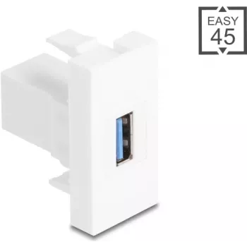 Moduł USB Type-A 5 Gbps DELOCK Easy 45 — Type-A BU na Type-A, 5 Gbps