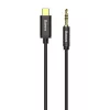 Kabel audio Baseus Yiven USB-C na mini jack 3,5 mm, 1,2 m (czarny)