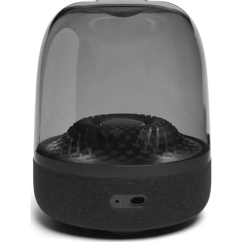 Przenośny głośnik bezprzewodowy Harman/Kardon Aura Studio 4 — 100 W, 3 przetworniki, 45–20000 Hz, Czarny/Przezroczysty