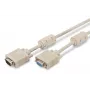 Przedłużacz do monitorów VGA DIGITUS AK-310203-030-E — 3 m, VGA (D-Sub) na VGA (D-Sub), 3Coax+7-żył, beżowy