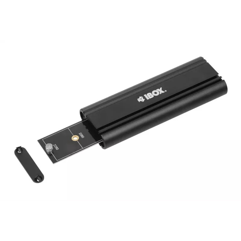 Obudowa SSD IBOX HD-07 na 1 dysk M.2, USB 3.2 Gen 2 (10 Gbit/s), USB-C, czarna