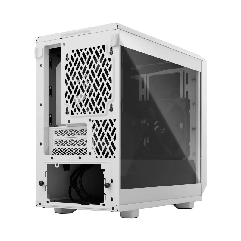 Fractal Design Meshify 2 Nano - Mini-ITX Tower (Tempeczerwony Glass) - bez zasilacza (ATX) - biały - USB/Audio (FD-C-MES2N-02)