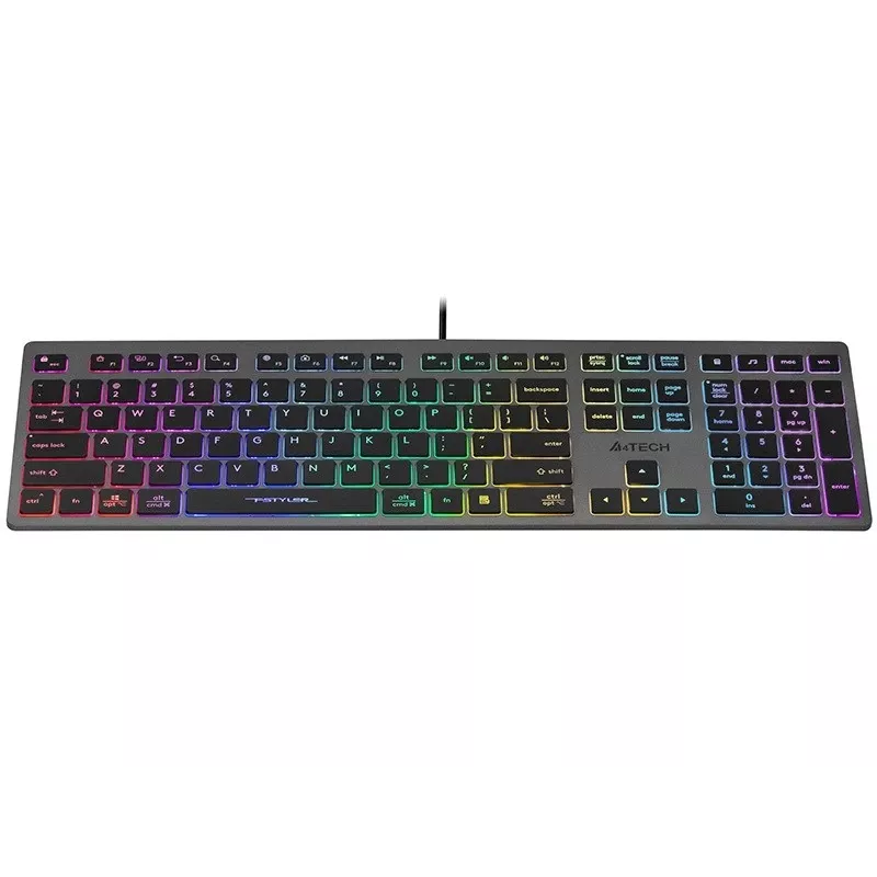 Klawiatura przewodowa A4Tech FSTYLER FX60H z neonowym podświetleniem