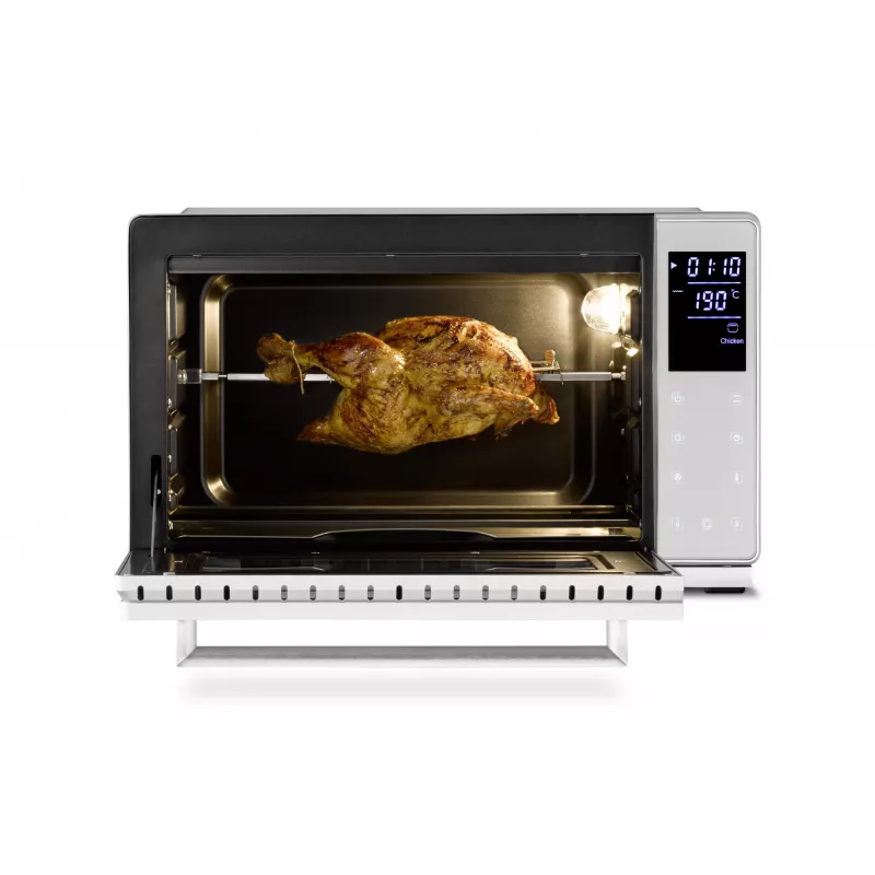 Piekarnik kompaktowy Caso Bake & Style 26 Touch 1500 W srebrny — blatowy mini piekarnik, szerokość użytkowa 26 cm