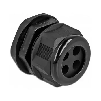 Dławik kablowy DeLOCK 60383 Czarny Plastik 2 szt.