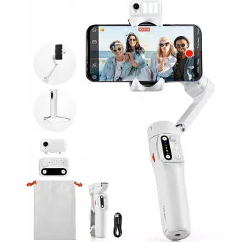 Gimbal do smartfona Hohem iSteady V3 AI Kit — biały, model HPG-V3 W