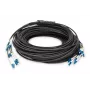 DIGITUS LWL Vorkonfektionierter Glasfaser-Universal-Breakout-Kabel, Singlemode OS2, 8 Fasern, LC/UPC - LC/UPC
