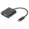 DIGITUS DA-70853 adapter USB-C – VGA, Full HD 1080p, czarny
