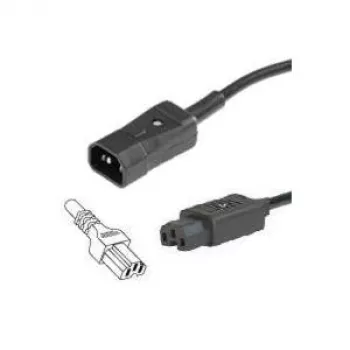 Kabel zasilający Bachmann 356.1240 Czarny 2 m C14 C15 coupler