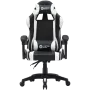 Fotel gamingowy CANYON Core SGCH2 — czarno-biały, ergonomiczny design, regulowana wysokość