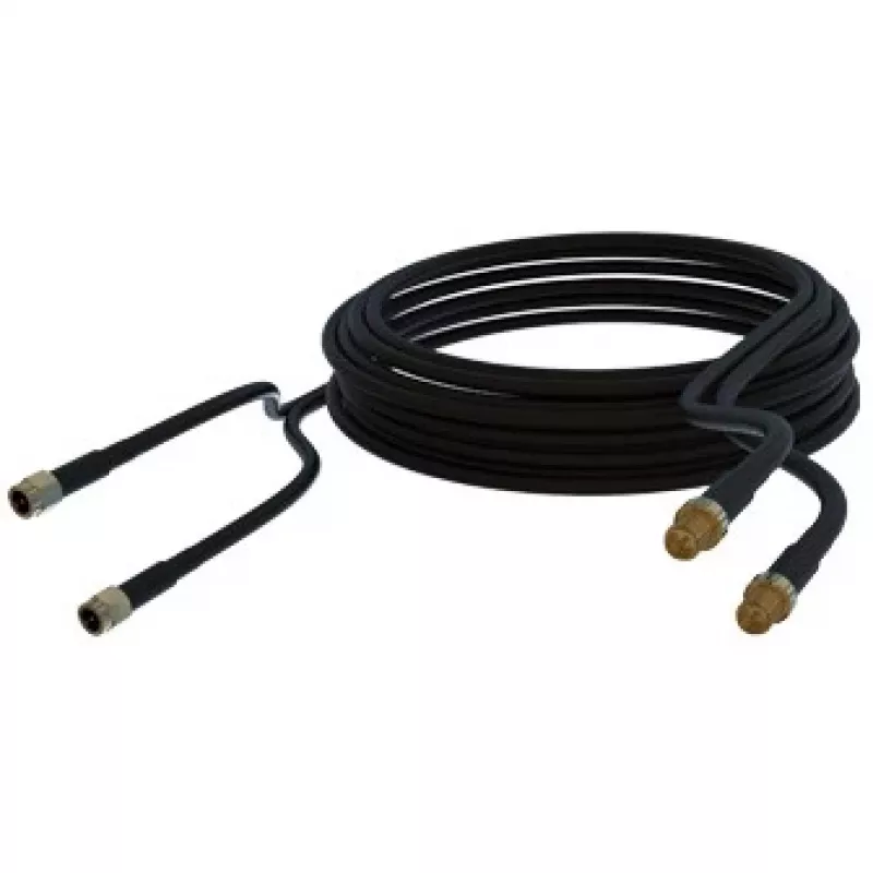 Poynting – Akcesorium antenowe – Kabel – A-CAB-92 – Przewód bliźniaczy HDF-195 o niskich stratach, 5 m, SMA-męski na SMA-żeński (A-CAB-092)