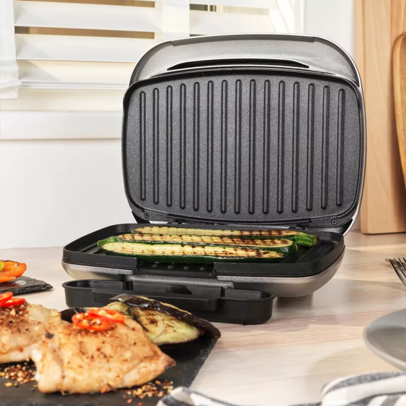 Zdrowy grill elektryczny Petra PT5316HEVDEEU10 z płytami nieprzywierającymi, blatowy, do użytku wewnętrznego