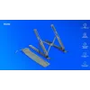 Stojak na laptopa Savio SAVPB-01 srebrny