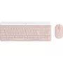 Logitech Slim Wireless Combo MK470 - Zestaw klawiatury i myszy - Bezprzewodowy - 2,4 GHz - QWERTY - różowy (920-011314)