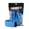 Zestaw przedłużaczy kablowych CableMod PRO ModMesh 12VHPWR — jasnoniebieski, 3-częściowe przedłużenia GPU 12+4 pin