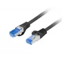 Kabel sieciowy Lanberg PCF6A-10CC-0025-BK RJ45 Cat6a 0,25 m czarny
