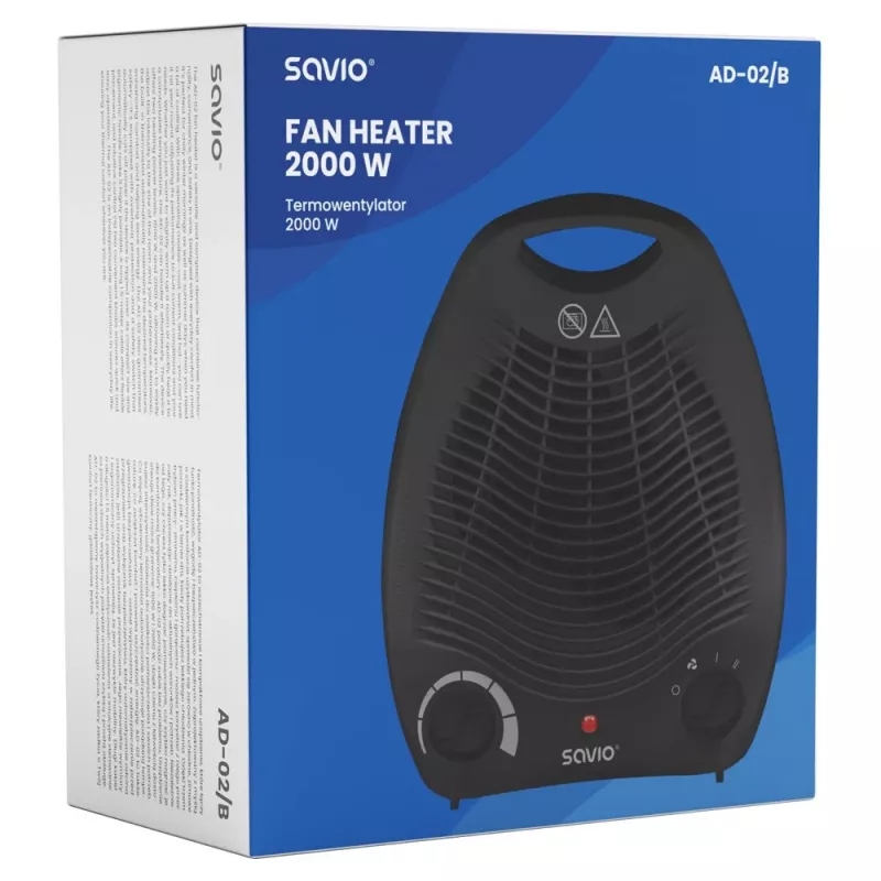 Wentylator domowy Savio AD-02 B czarny
