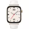 Watch Fit 3 (Solo-B19V), Smartwatch złoty/biały, skórzany pasek w kolorze białym