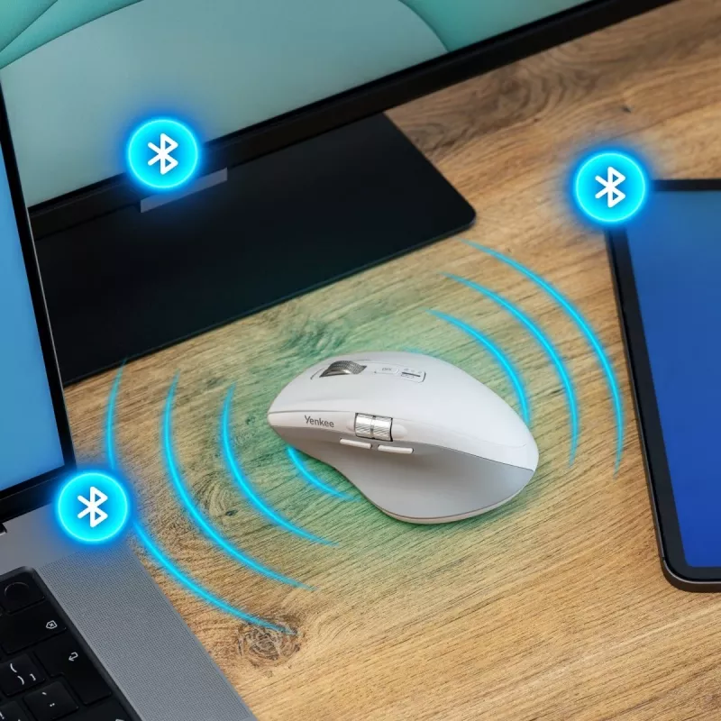Mysz bezprzewodowa YENKEE 2095WH SPIN DUAL Smart Flying Scroll