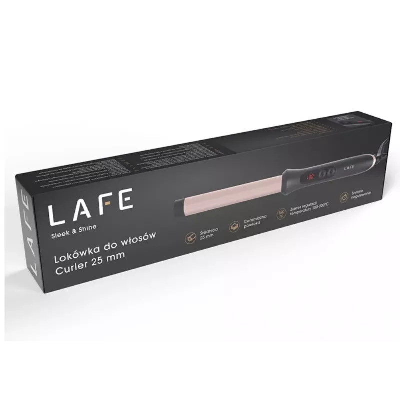 Lokówka LAFE Sleek & Shine Curler 25 mm LAFLKA47571 – baryłka 25 mm, elektryczna lokówka do włosów