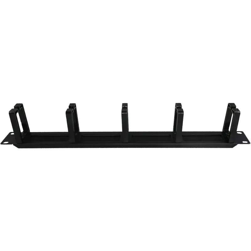 Organizer kabli Alantec PK048 1U 19 z szczotkowanym przepustem, 5 plastikowych uchwytów