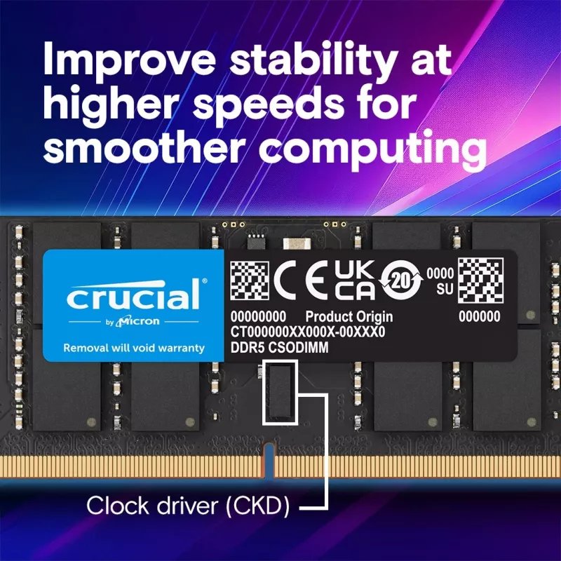 Pamięć do notebooka DDR5 CSODIMM 24 GB (1×24 GB) / 6400 CL52