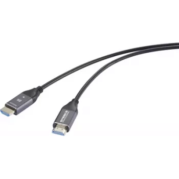 Kabel przyłączeniowy SpeaKa Professional HDMI z włóknem optycznym, wtyk HDMI-A, 10 m, czarny (SP-12842660)