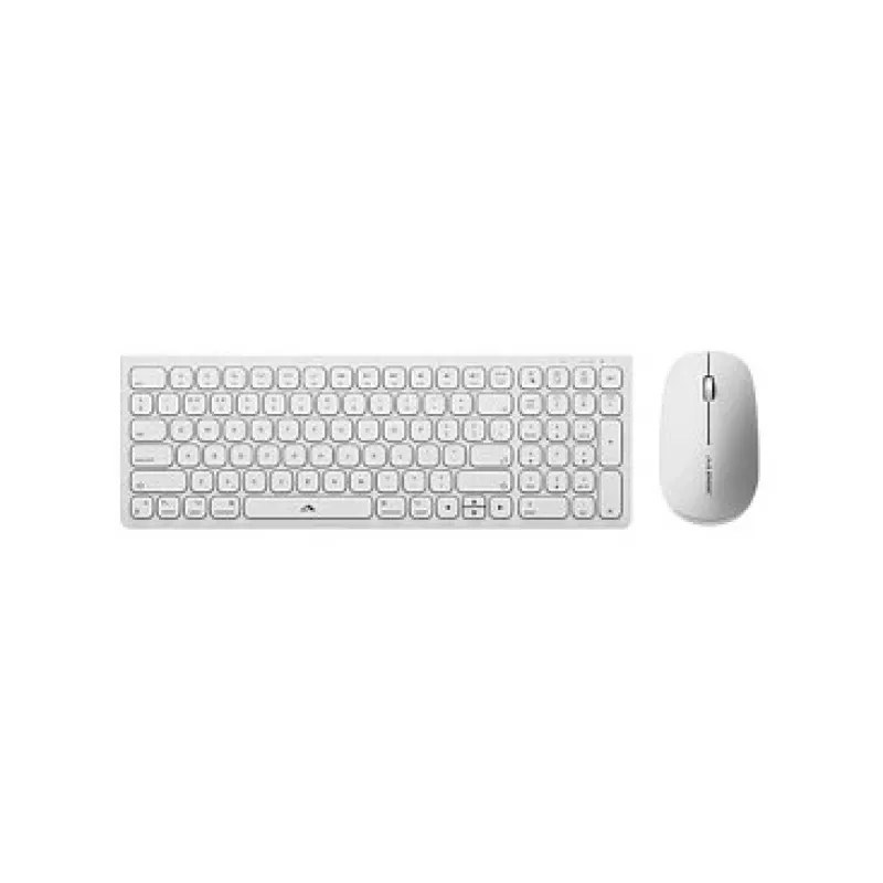 Alogic Echelon Compact USB-C BT klawiatura German+ mysz biały - Klawiatura - USB typu C - Klawiatura - USB typu C